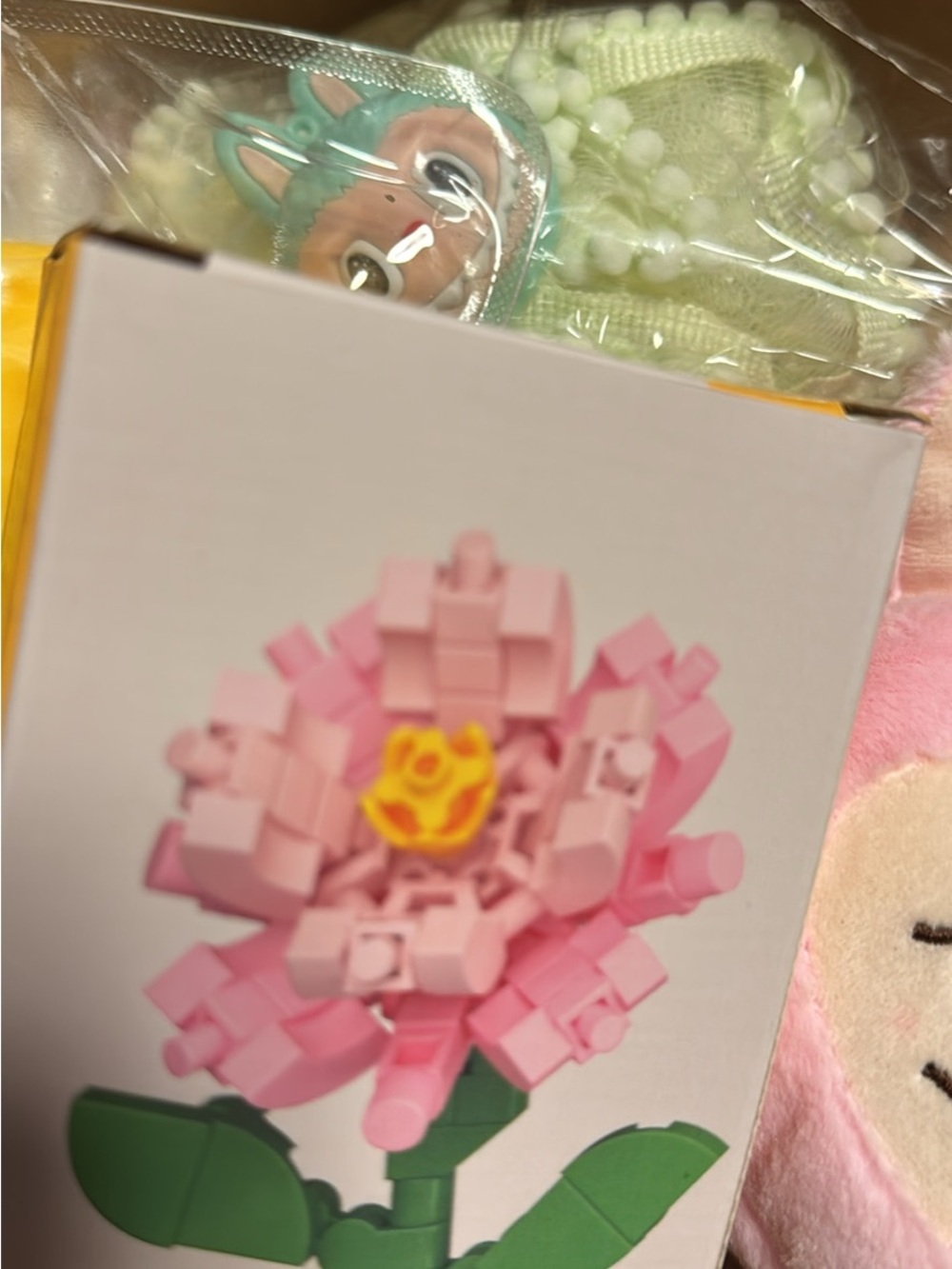 Pink Bloom Building Block Flower